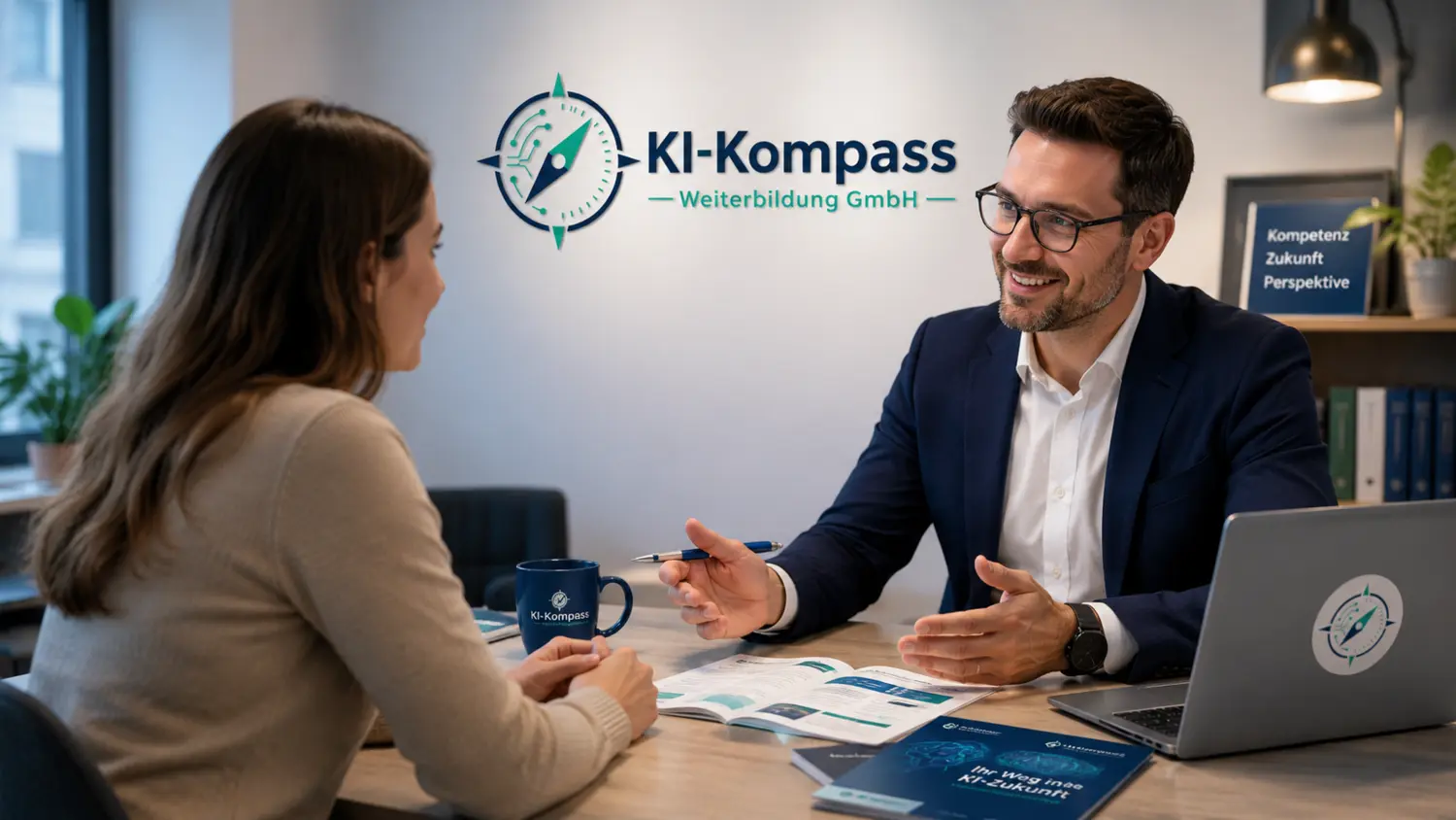 Beratungsgespräch zur KI Weiterbildung für Berufstätige und Unternehmen