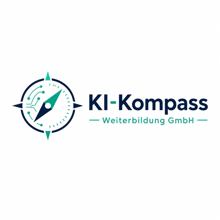 KI-Kompass Weiterbildung GmbH Logo mit Kompass-Symbol und KI-Schaltkreis